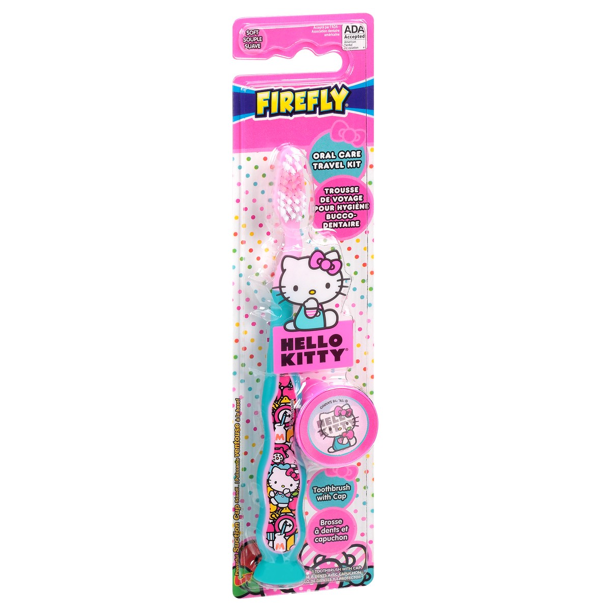 slide 2 of 4, Firefly Soft Hello Kitty Toothbrush with Cap 1 ea, 1 ct