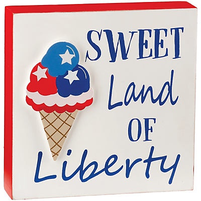 slide 1 of 1, Destination Holiday Sweet Land Of Liberty Patriotic Tabletop Dcor, 1 ct