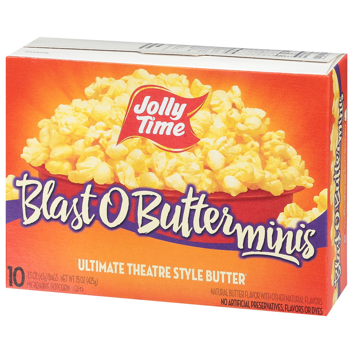 slide 6 of 16, Jolly Time Blast O Butterminis Popcorn 10 - 1.5 oz Bags, 15 oz