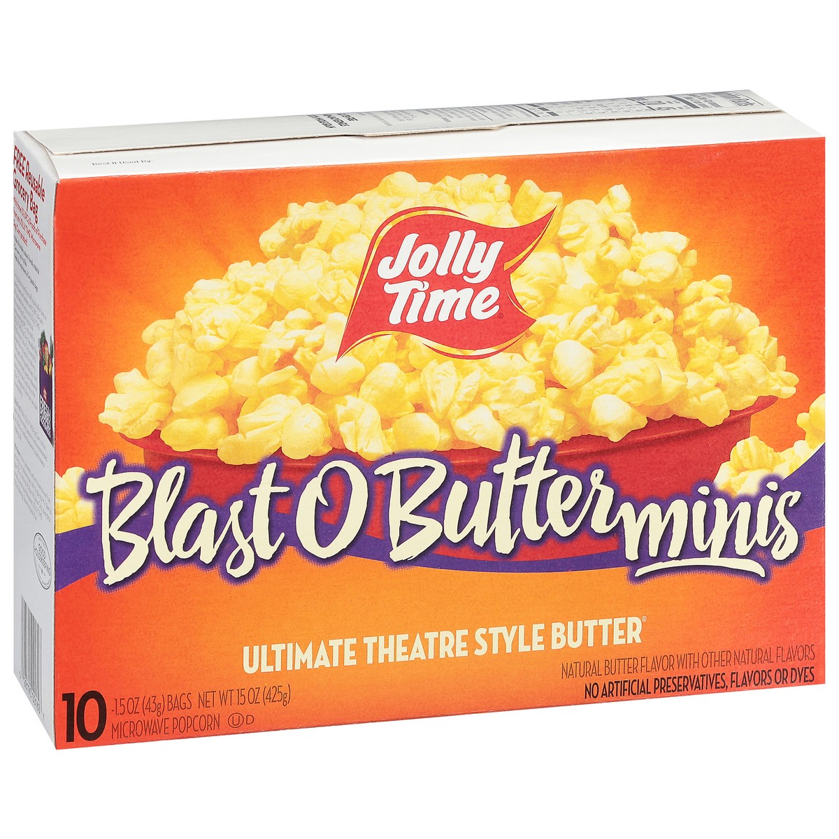 slide 16 of 16, Jolly Time Blast O Butterminis Popcorn 10 - 1.5 oz Bags, 15 oz