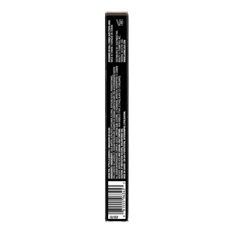 slide 3 of 4, L.A. Girl Ink Micro Brush Detailer Pen - Soft Brown - 0.015 fl oz, 0.015 fl oz