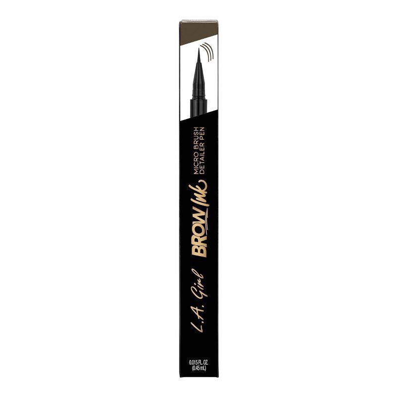 slide 1 of 4, L.A. Girl Ink Micro Brush Detailer Pen - Soft Brown - 0.015 fl oz, 0.015 fl oz