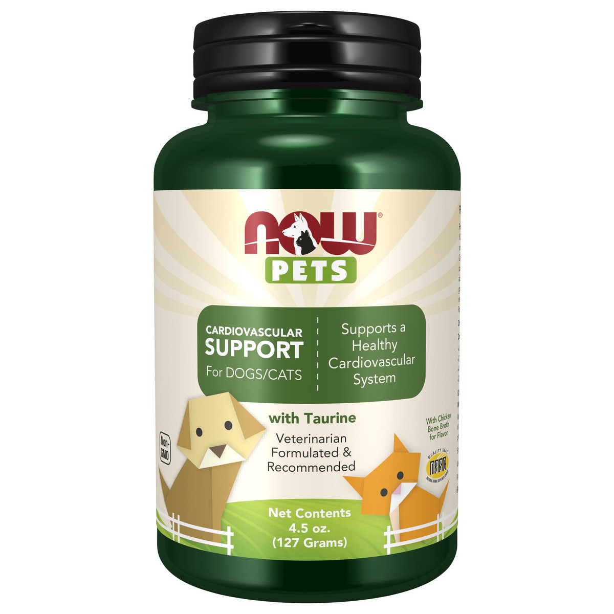 slide 1 of 5, NOW Cardiovascular Support for Dogs & Cats - 4.5 oz. Powder, 4.5 oz