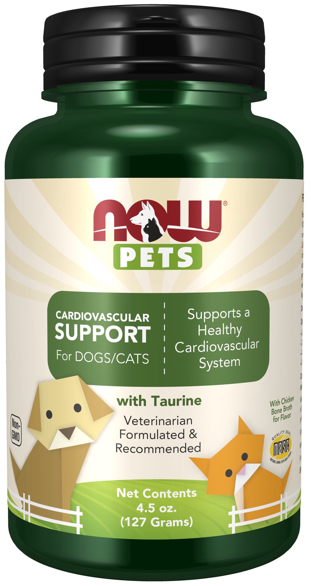 slide 1 of 5, NOW Pet Health Cardiovascular Support for Dogs & Cats - 4.5 oz. Powder, 5 oz