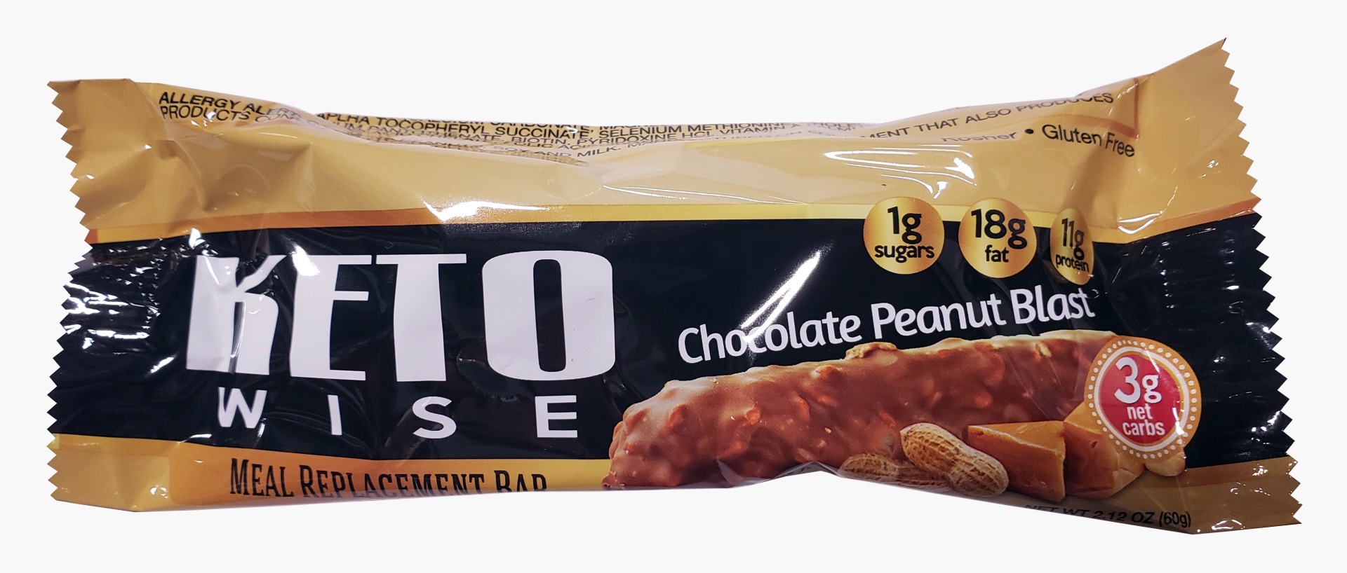 slide 1 of 1, Keto Wise Peanut Blast Meal Bar, 1 ct