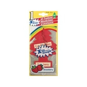 slide 1 of 1, Car-Freshner Car Freshner Xtra Strength Strawberry, 1 ct