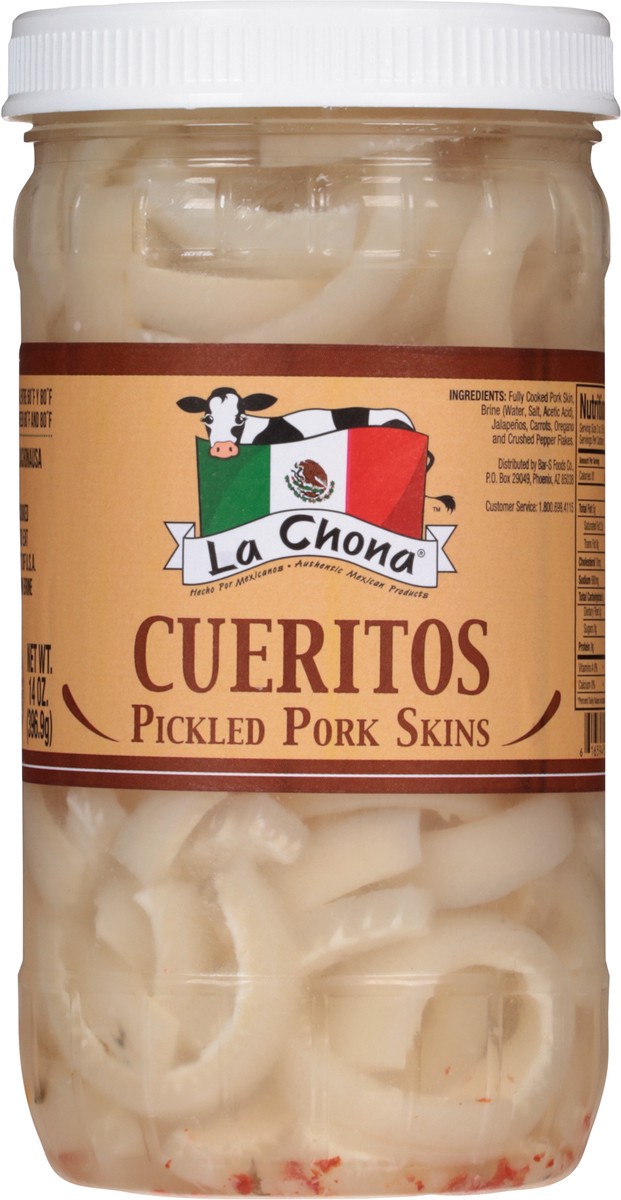 slide 6 of 9, La Chona Cueritos Pickled Pork Skins 14 oz, 14 oz