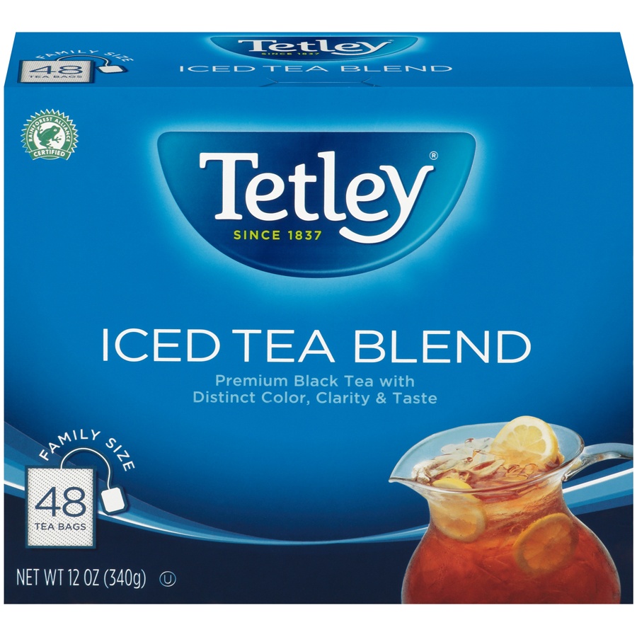 slide 1 of 8, Tetley Iced Tea Blend Black Tea - 48 ct, 48 ct