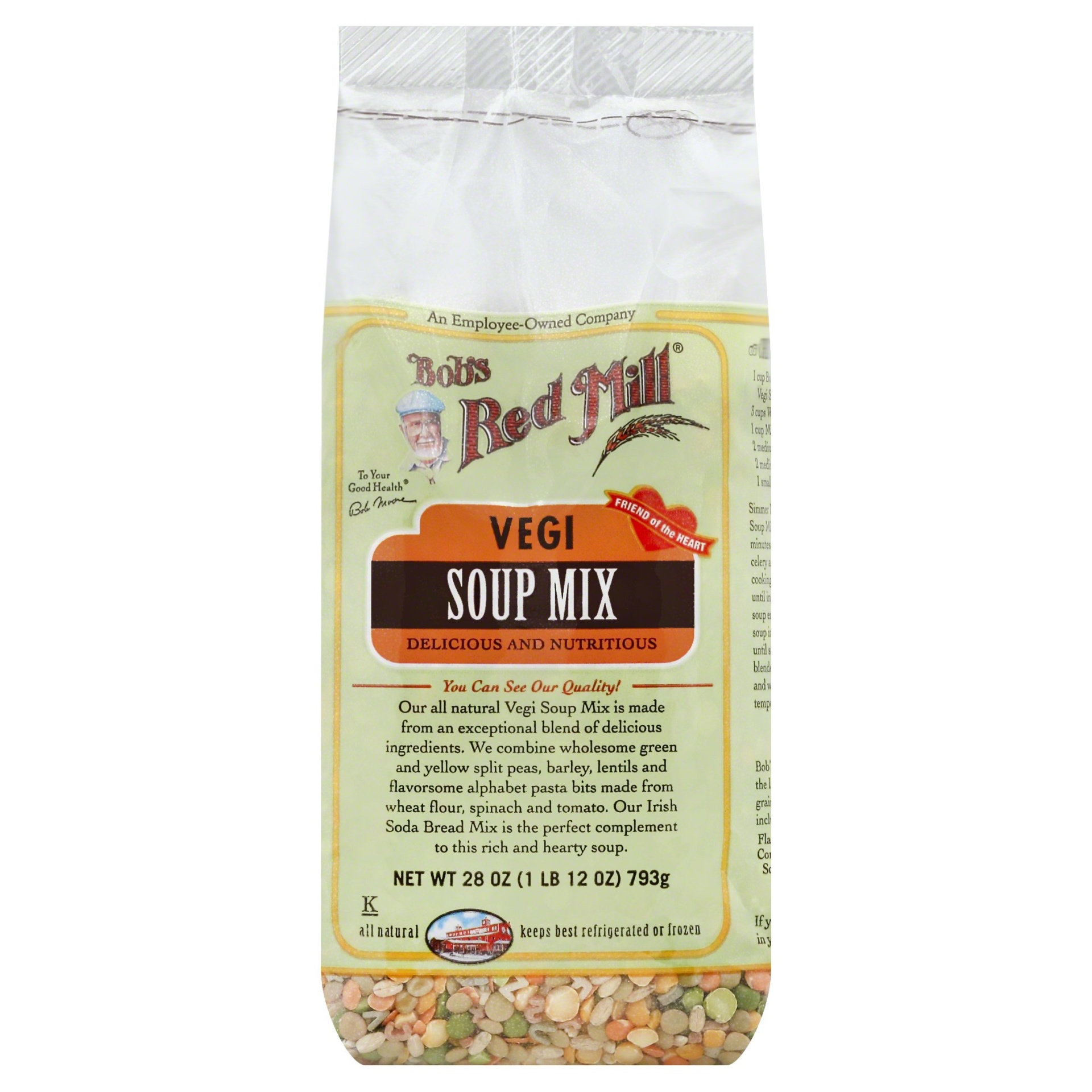 slide 1 of 5, Bob's Red Mill Vegi Soup Mix, 28 oz