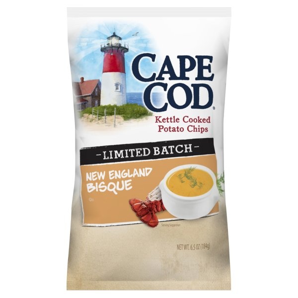 slide 1 of 1, Cape Cod Kettle Cooked Potato Chips - New England Bisque, 7.5 oz