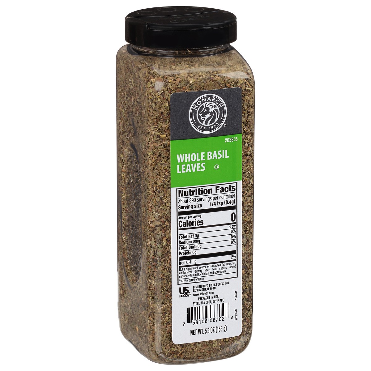 slide 14 of 14, Monarch Basil Leaf, 5.5 oz