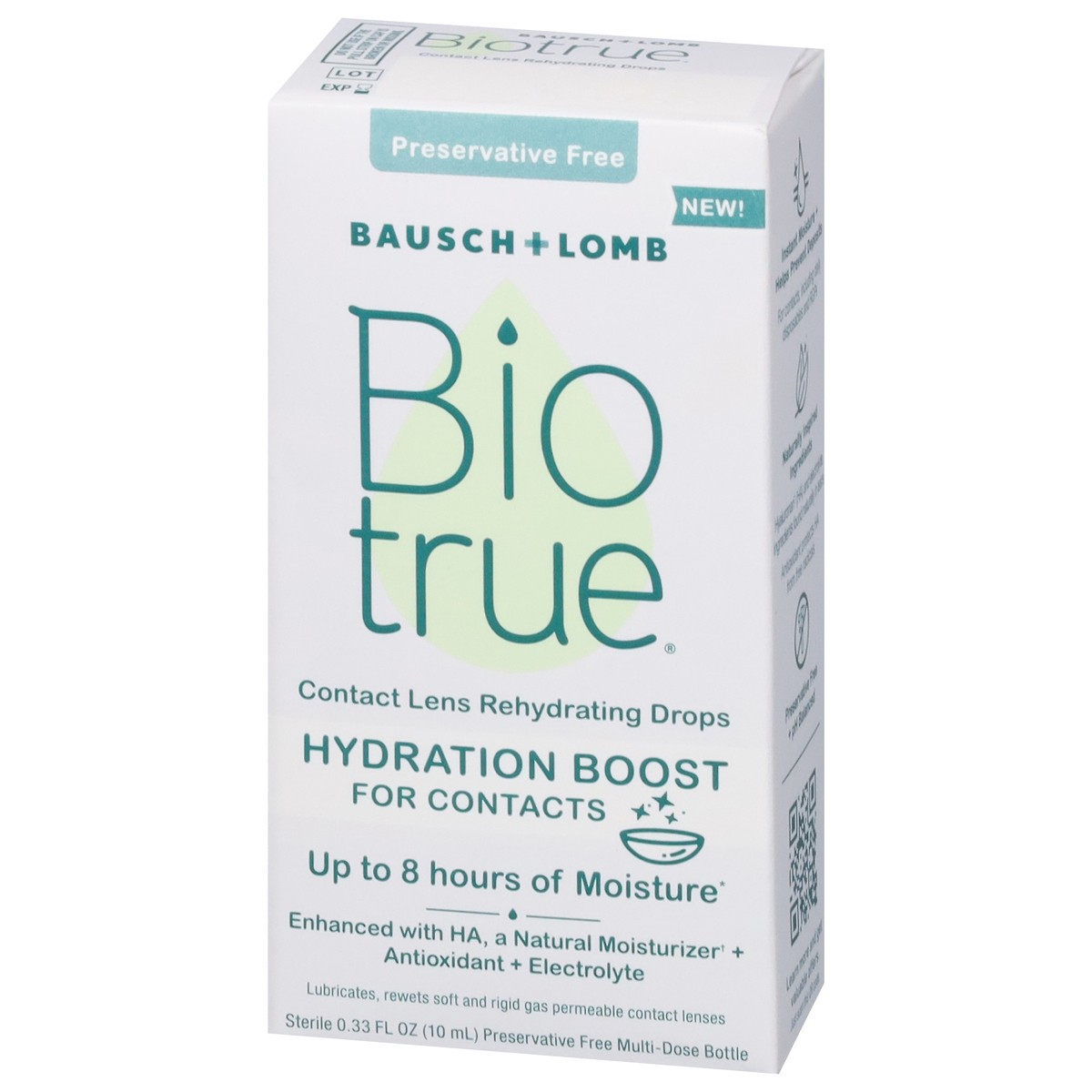 slide 3 of 9, Biotrue Preservative Free Hydration Boost Contact Lens Rehydrating Drops 0.33 fl oz, 0.33 fl oz