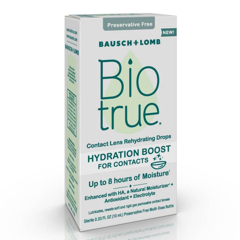 Biotrue Hydration Boost Contact Lens Rehydrating Eye Drops - 0.33 fl oz ...