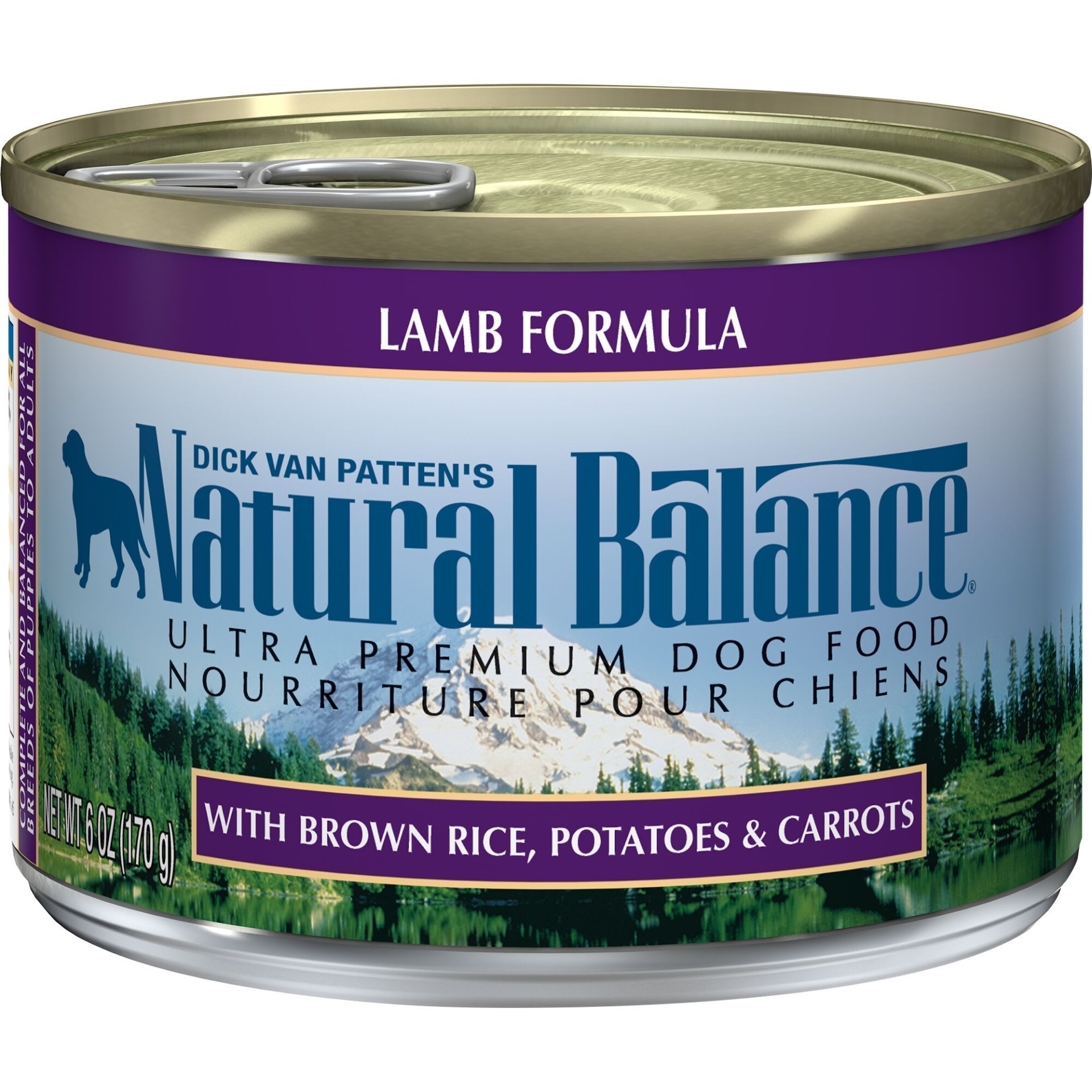 slide 1 of 6, Natural Balance Ultra Premium Lamb Formula Canned Dog Food, 6 oz