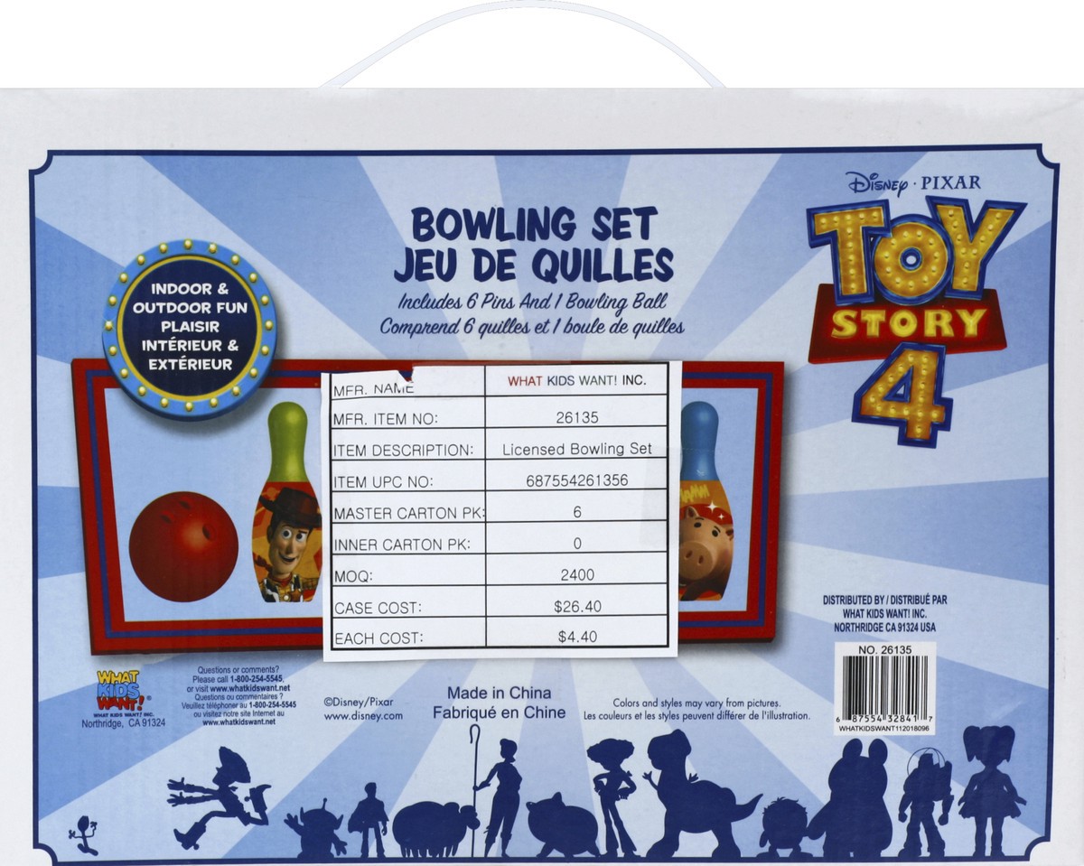 slide 4 of 6, Disney Pixar Bowling Set 1 ea, 1 ct