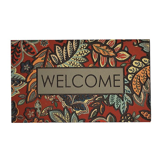 slide 1 of 3, Mohawk Home 18 x 30'' Empire Welcome Jacobean Door Mat - Red'', 1 ct