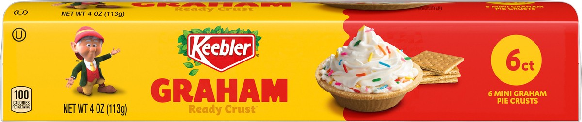 slide 10 of 12, KEEBLER Graham Ready, 6 Mini Pie Crusts - 4oz / 113g, 6 ct