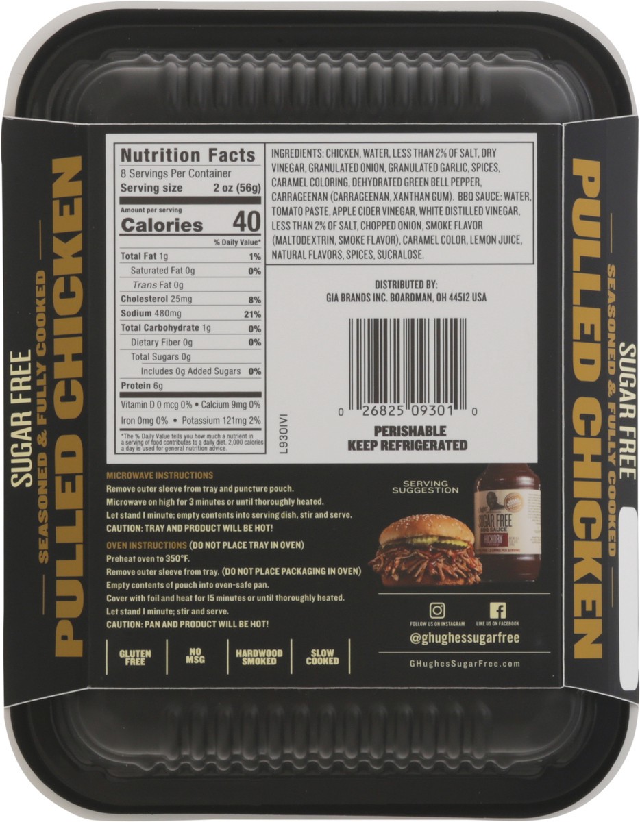 slide 10 of 13, G Hughes Hickory BBQ Sauce Pulled Chicken 16 oz, 16 oz
