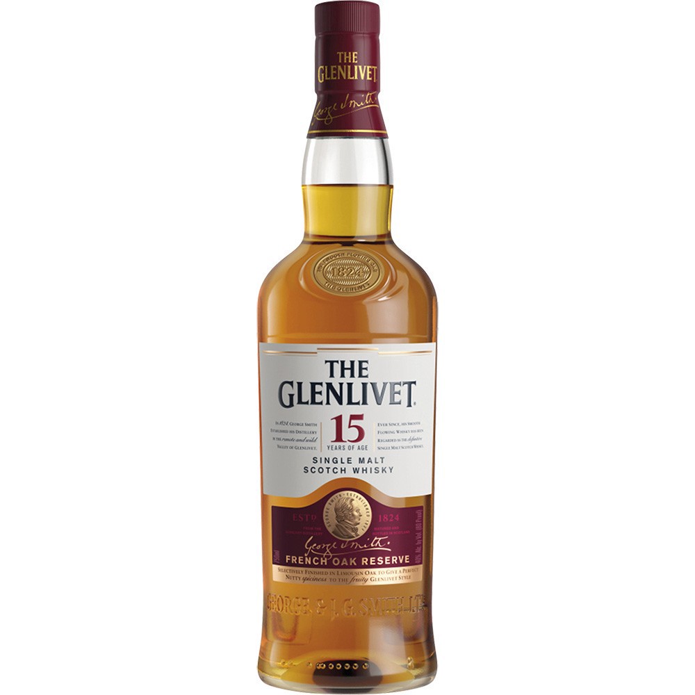 slide 1 of 1, Glenlivet French Oak 15 Yr, 750 ml
