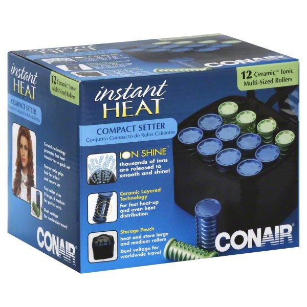 slide 1 of 1, Conair Compact Heat Rollers, 1 ct