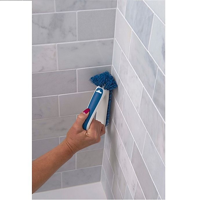 slide 6 of 7, Unger 2-in-1 Grout & Corner Scrubber - White/Blue, 1 ct