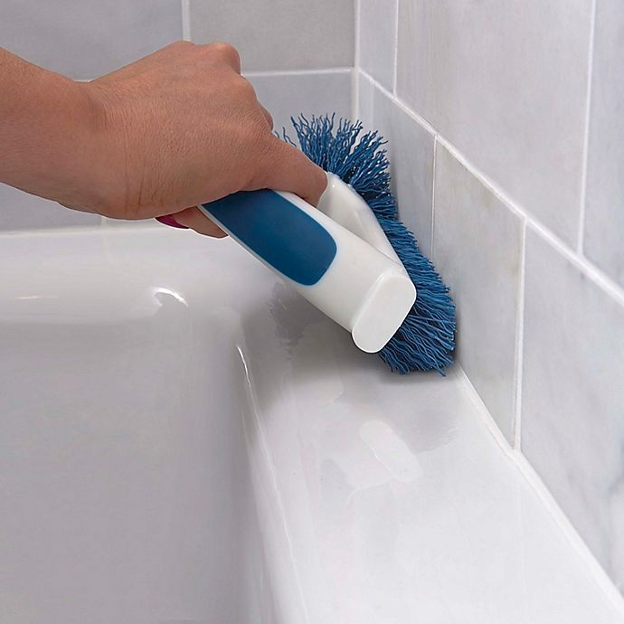 slide 7 of 7, Unger 2-in-1 Grout & Corner Scrubber - White/Blue, 1 ct