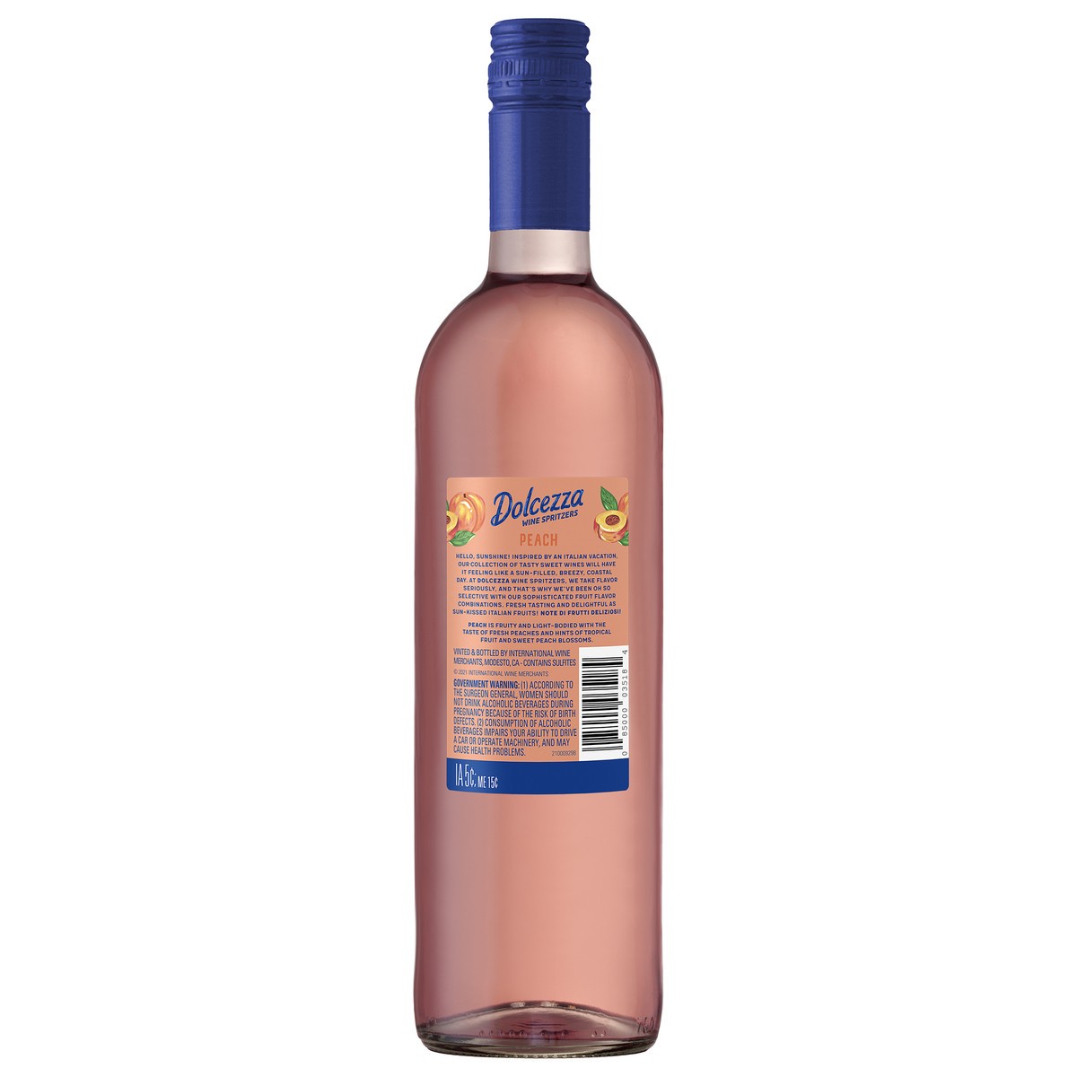 slide 3 of 3, Dolcezza Wine Spritzers Peach Sweet Wine 750ml, 750 ml