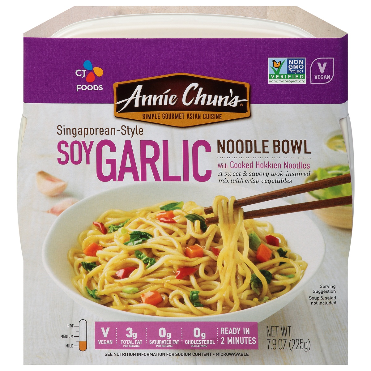 slide 1 of 1, Annie Chun's Singaporean-Style Soy Garlic Noodle Bowl 7.9 oz, 7.9 oz