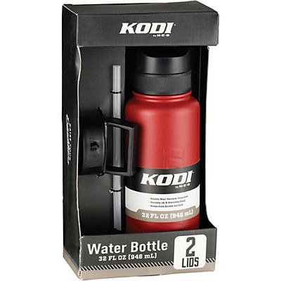 slide 1 of 1, Kodi by H-E-B Stainless Steel Water Bottle - Matte Red, 32 oz