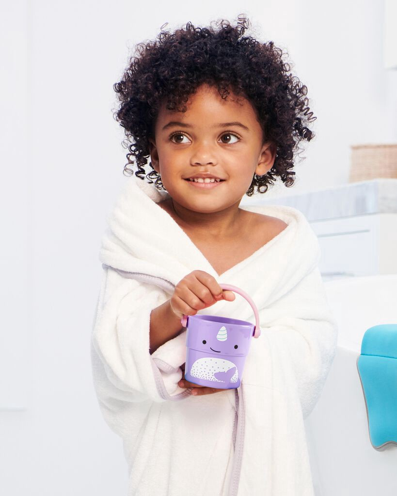 slide 3 of 6, Skiphop Zoo Stack & Pour Buckets Baby Bath Toy Multi NS, 1 ct