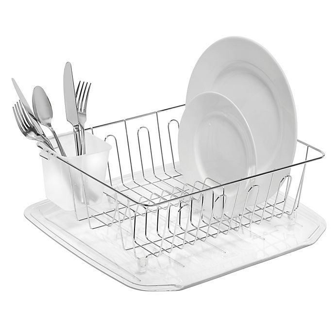 slide 1 of 1, SALT Small Dish Drainer - Silver, 1 ct