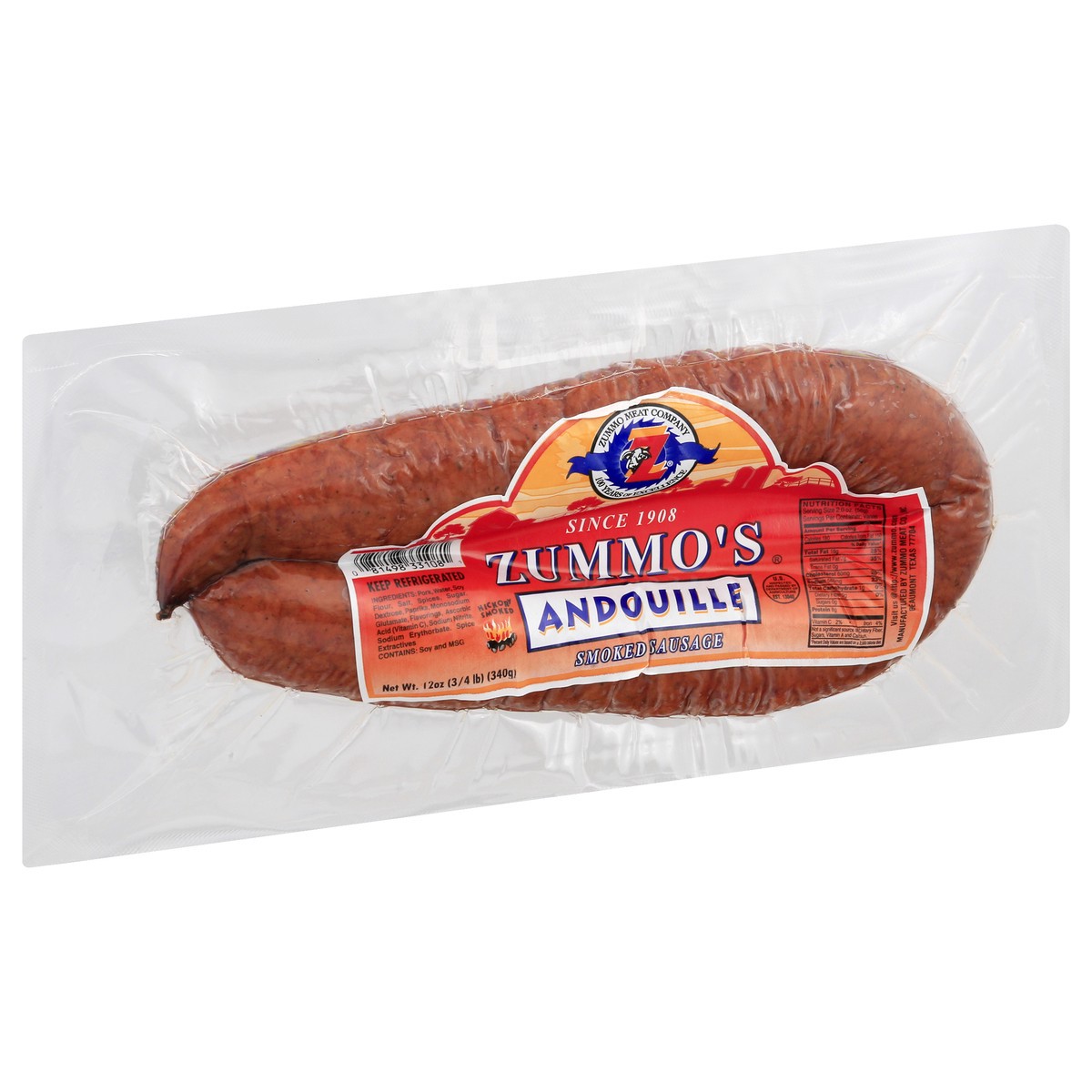 slide 6 of 13, Zummo's Andouille Smoked Sausage 12 oz, 12 oz