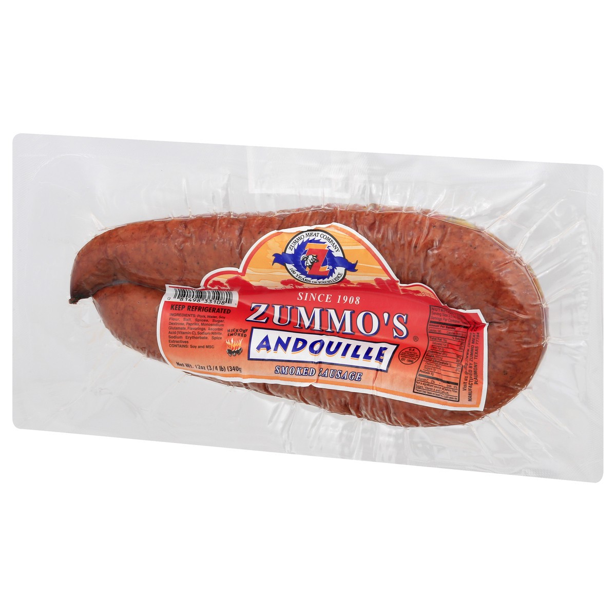 slide 12 of 13, Zummo's Andouille Smoked Sausage 12 oz, 12 oz