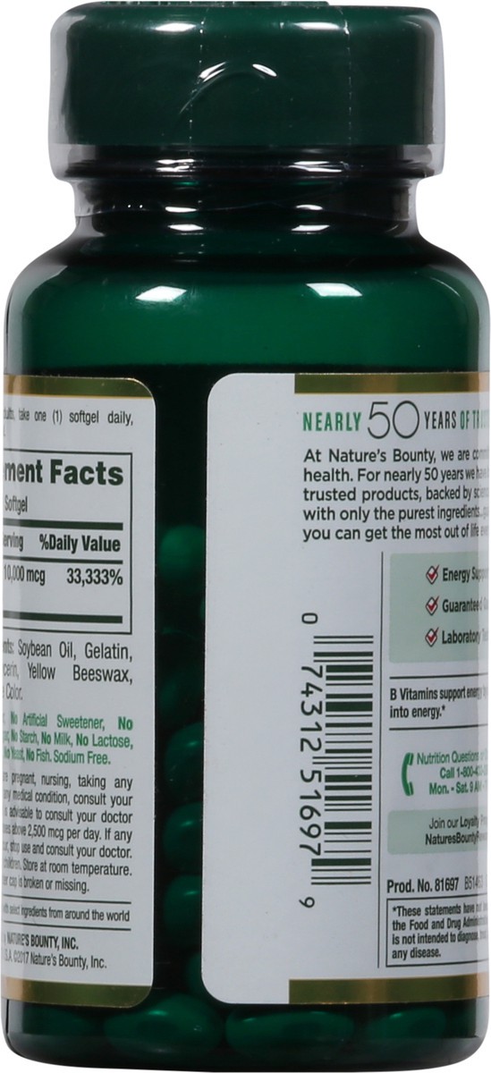 slide 9 of 13, Nature's Bounty Biotin 10,000 mcg Softgels, 120 ct