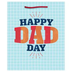 Hallmark 6.5" Small Father's Day Gift Bag (Happy Dad Day on Blue)