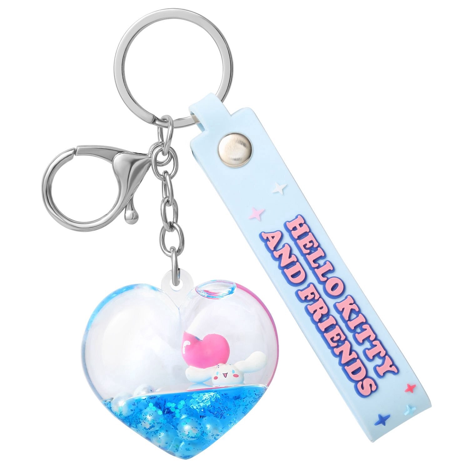 slide 5 of 6, Hello Kitty & Friends Valentine's Day Liquid Keychain, Assorted Colors, 1 ct