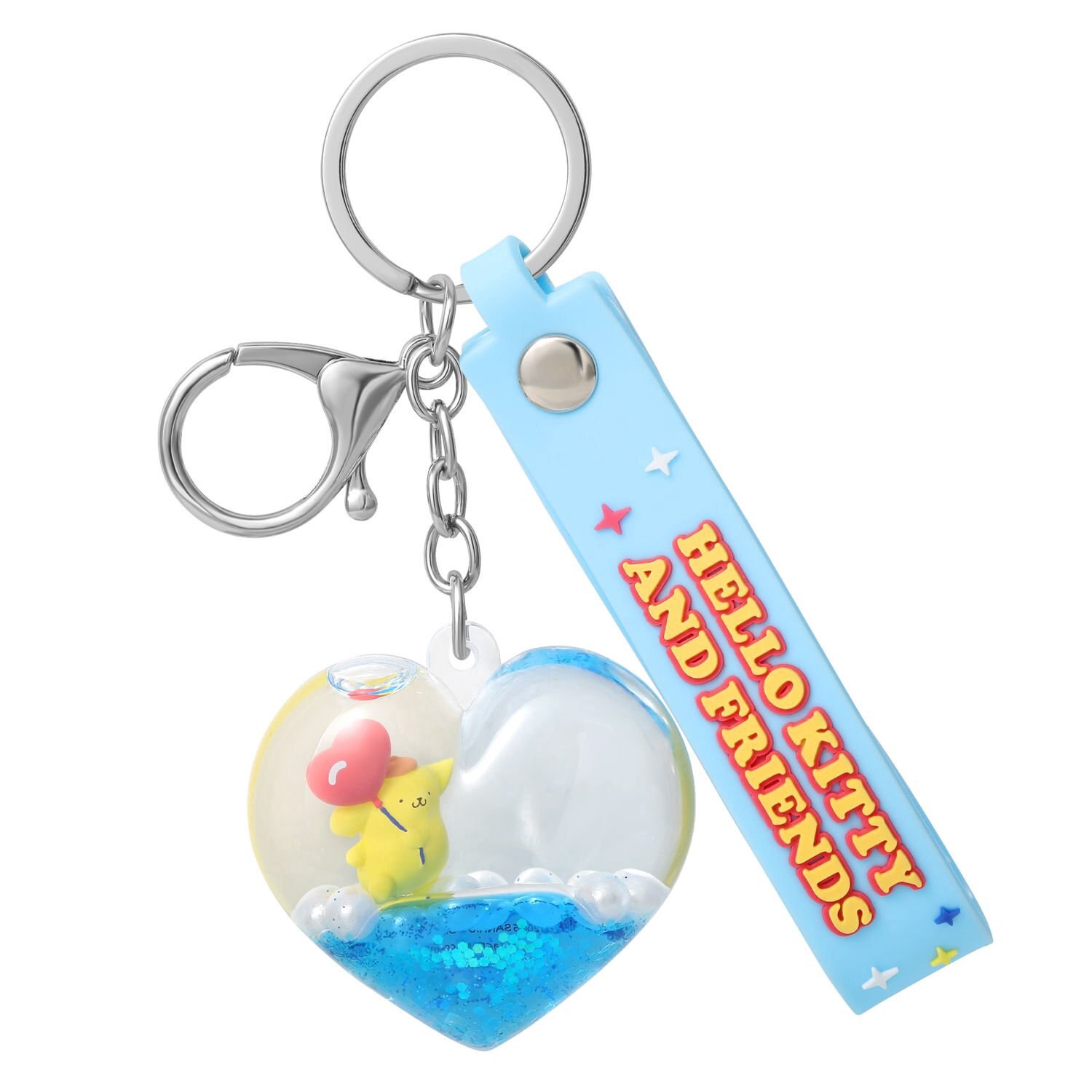 slide 3 of 6, Hello Kitty & Friends Valentine's Day Liquid Keychain, Assorted Colors, 1 ct