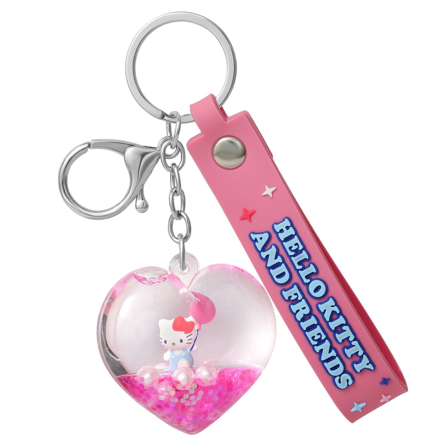slide 2 of 6, Hello Kitty & Friends Valentine's Day Liquid Keychain, Assorted Colors, 1 ct