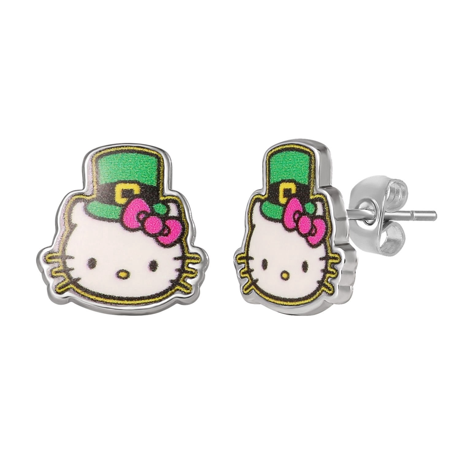 slide 4 of 4, Hello Kitty St. Patrick's Day Necklace & Stud Earring Set, 1 ct