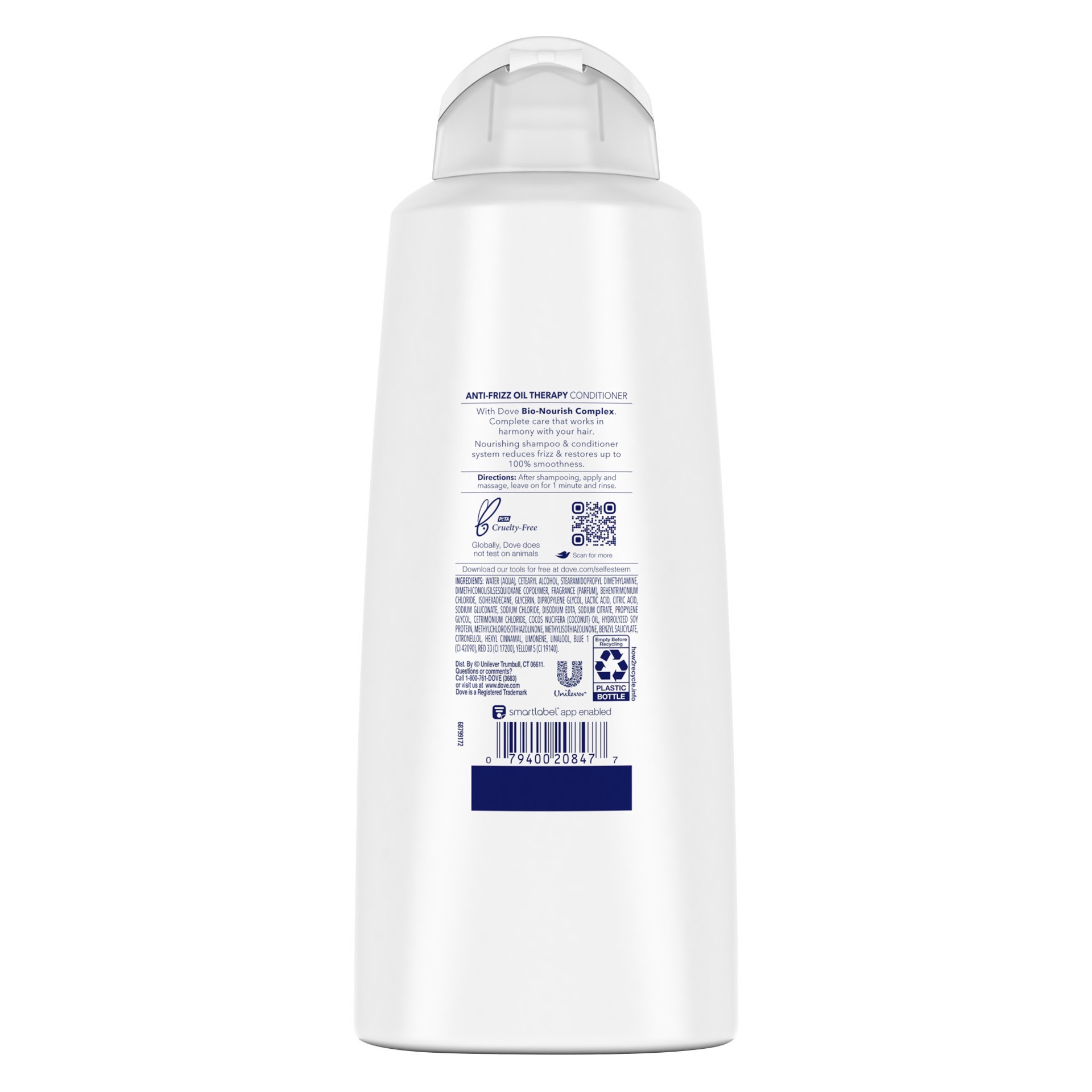 slide 4 of 6, Dove Ultra Care Conditioner Anti-Frizz Oil Therapy, 20.4 fl oz, 20.4 fl oz