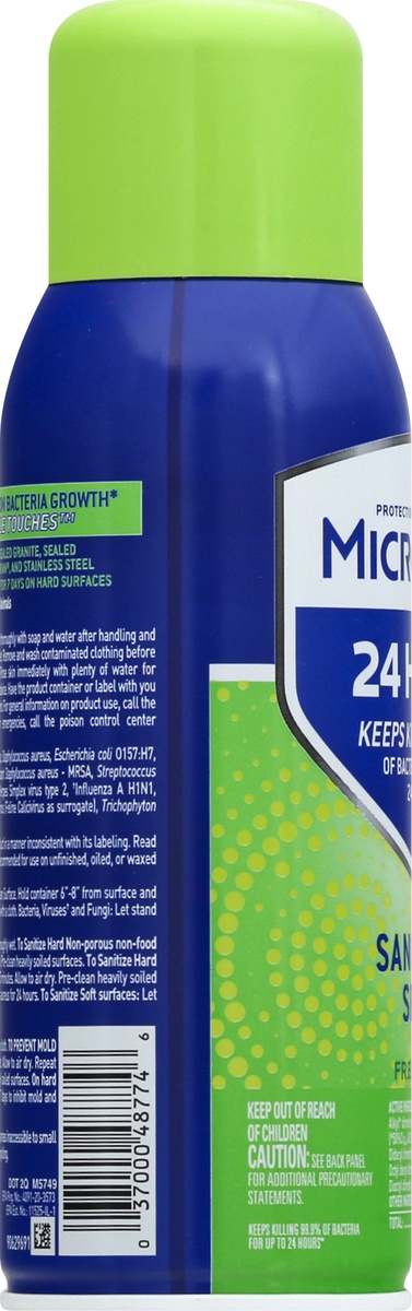 slide 6 of 9, Microban Fresh Scent Sanitizing Spray, 12.5 oz