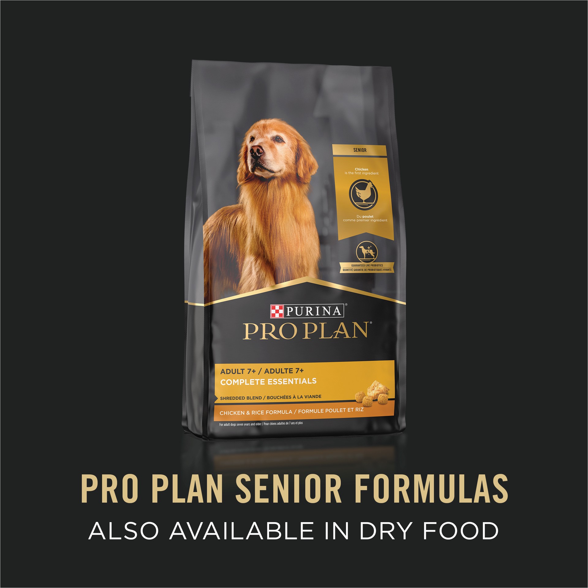 slide 6 of 7, Purina Pro Plan Wet Dog Food For Senior Dogs Adult 7 Plus Chicken and Rice Entree Classic, 13 oz