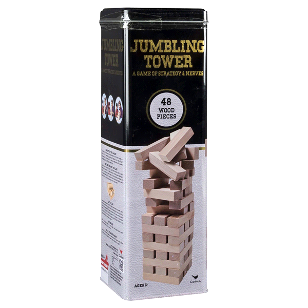 slide 1 of 1, Jumbling Tower 48 Wood Pieces Tower, A Game of Strategy and Nerves, 1 ct