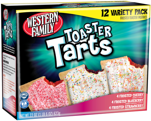 slide 1 of 1, Western Family Variety Pack Toasters, 22 oz