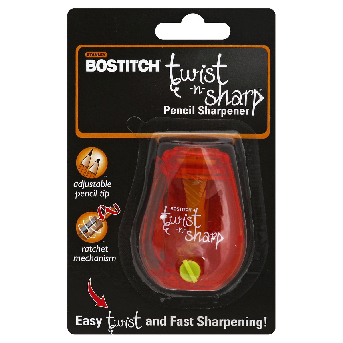 slide 1 of 2, STANLEY Bostitch Easy Twist Sharpener, 1 ct