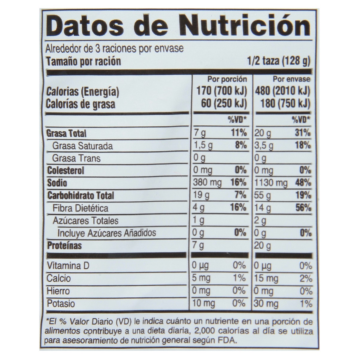 slide 3 of 14, Natura's Frijoles 380 g, 1 ct