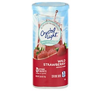 slide 1 of 1, Crystal Light Wild Strawberry Drink Mix With Caffine, 2.53 oz