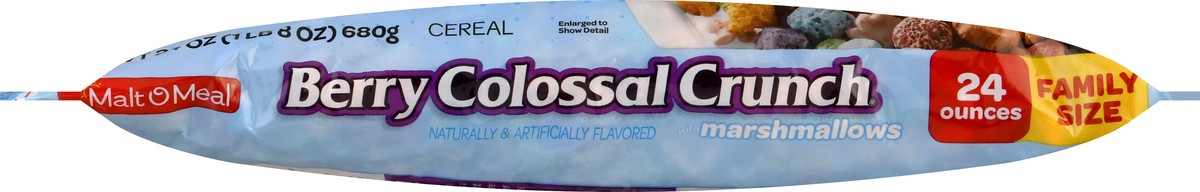 slide 10 of 10, Malt-O-Meal Berry Colossal Crunch with Marshmallows Breakfast Cereal, 24 OZ Bag, 24 oz