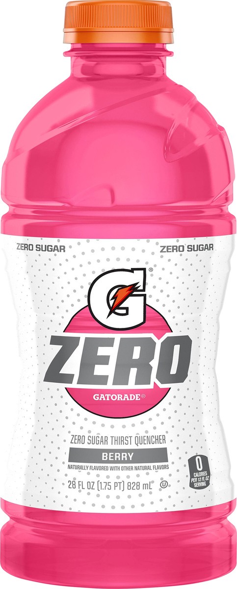 slide 2 of 3, Gatorade Zero Berry Sports Drink - 28 fl oz Bottle, 28 fl oz