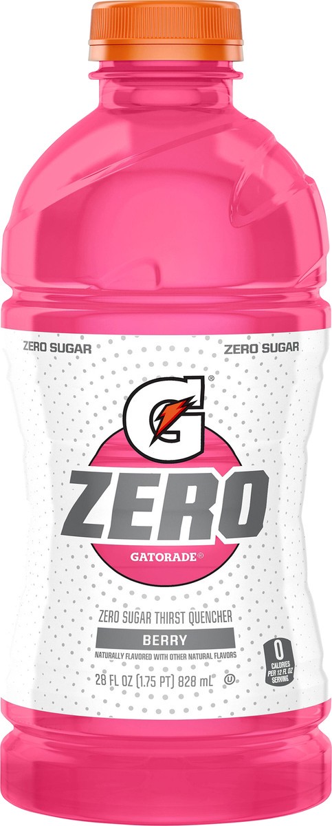 slide 2 of 3, Gatorade Zero Zero Sugar Thirst Quencher Berry 28 Fl Oz, 28 fl oz